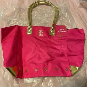 NEW** Juicy Couture Hot Pink and Gold Tote